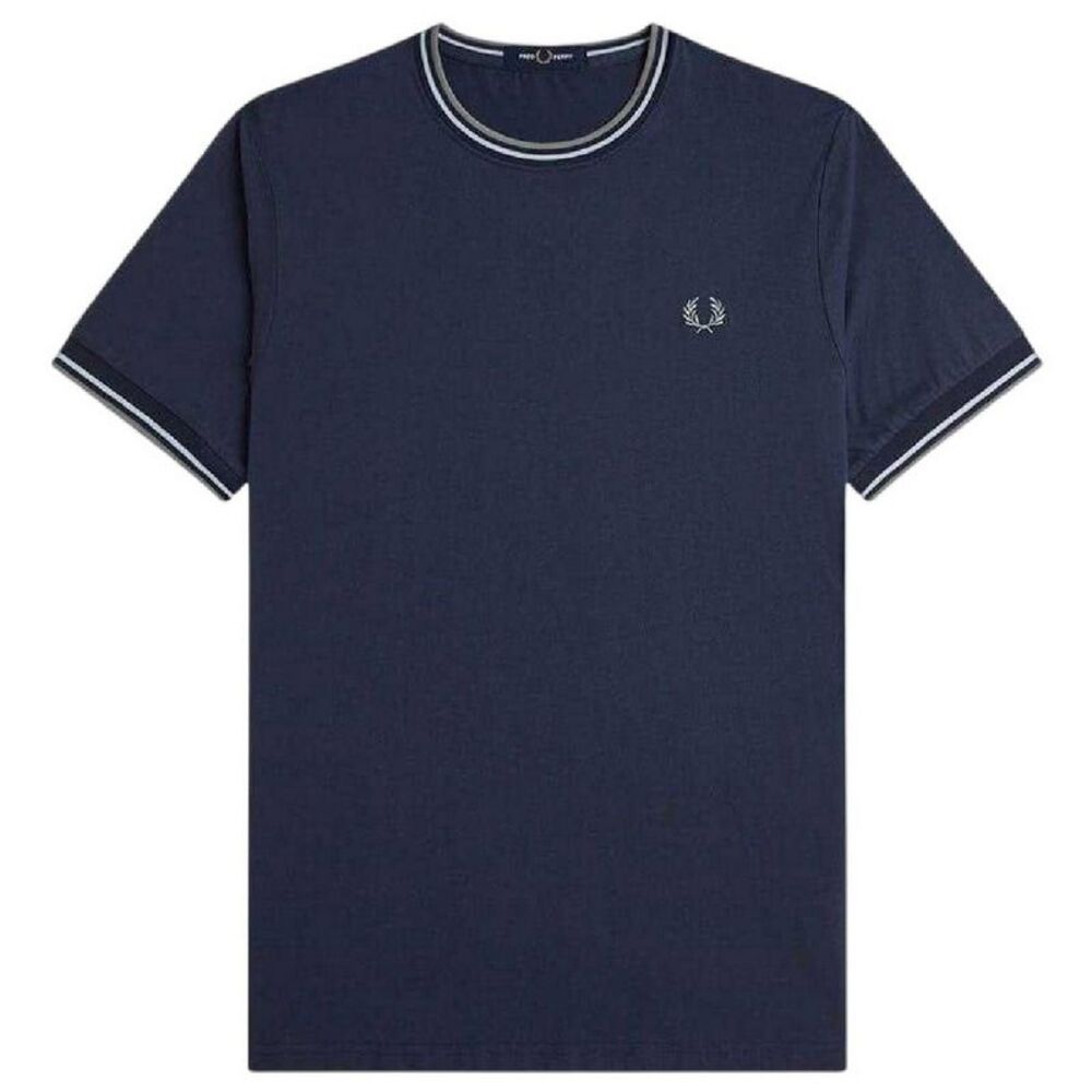 Fred Perry Mens Tipped T-Shirt / Airforce Blue
